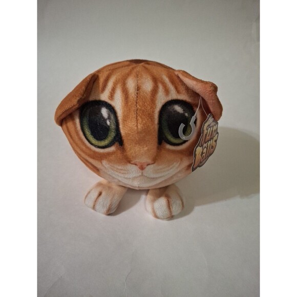 FUR BALLS  PIXIMALS Tabby Cat Plus Green Eyes 5" - Picture 1 of 12
